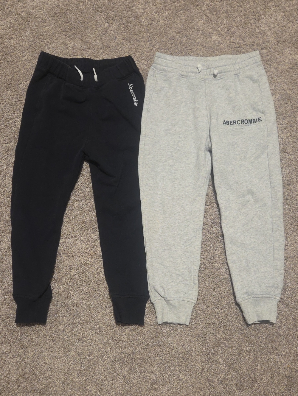 Abercrombie & Fitch Kids Black & Gray Jogger Pants Set Size 7/8